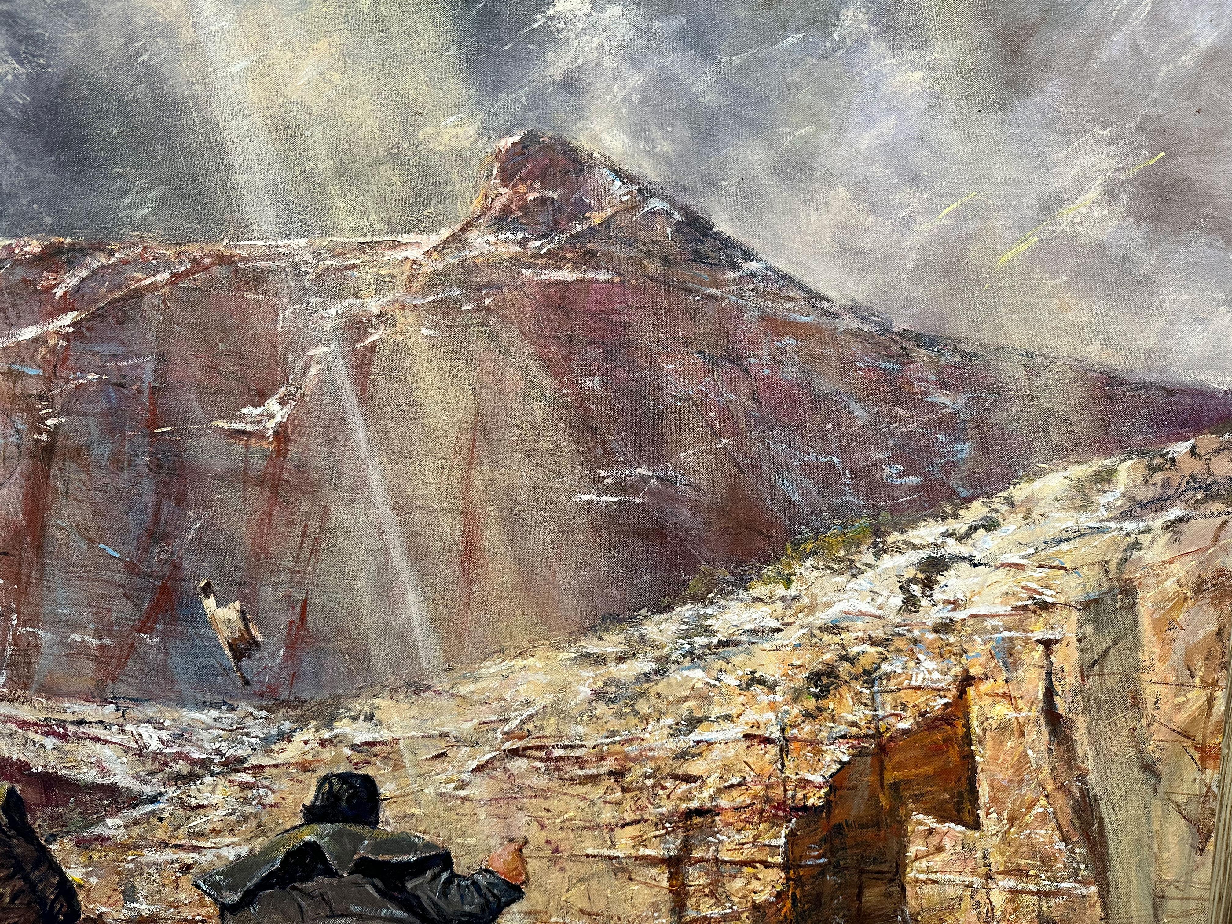 « Canyon Renegades », Robert Hagan, 62 x96, huile sur toile, Western, Impressionnisme en vente 6