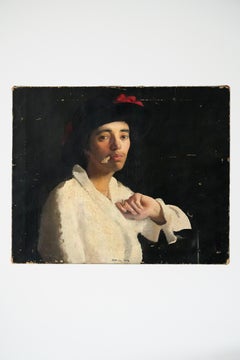 Robert Hale Ives Gammel, Portrait of Boy in Hat, C. 1916