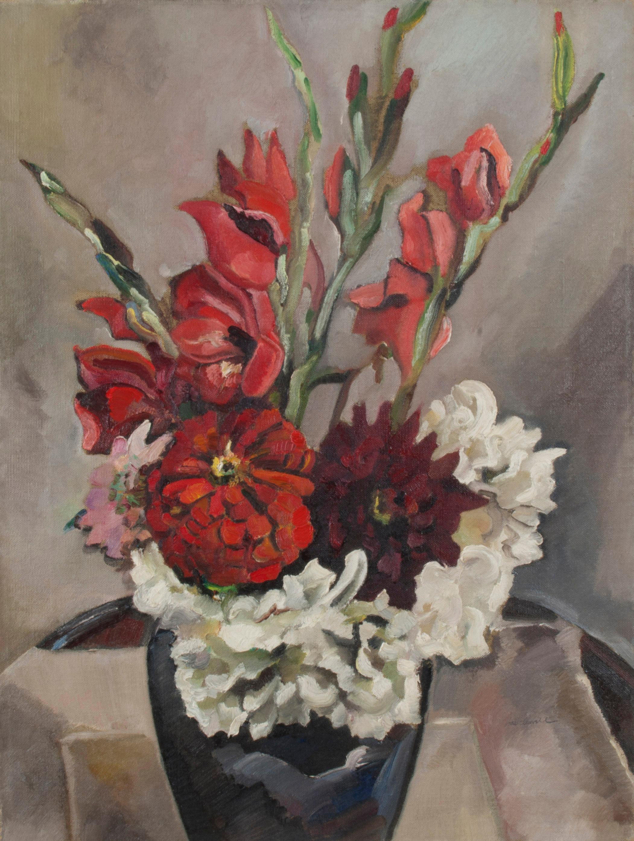 Robert Hallowell Still-Life Painting - Full Bloom