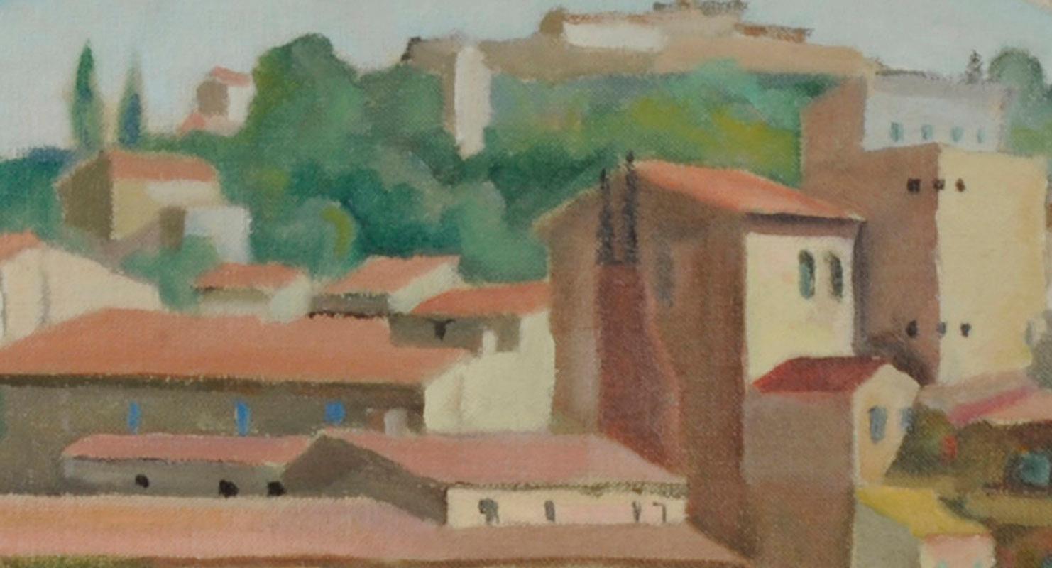 Ponte Vecchio, Florenz, Florence – Painting von Robert Hallowell