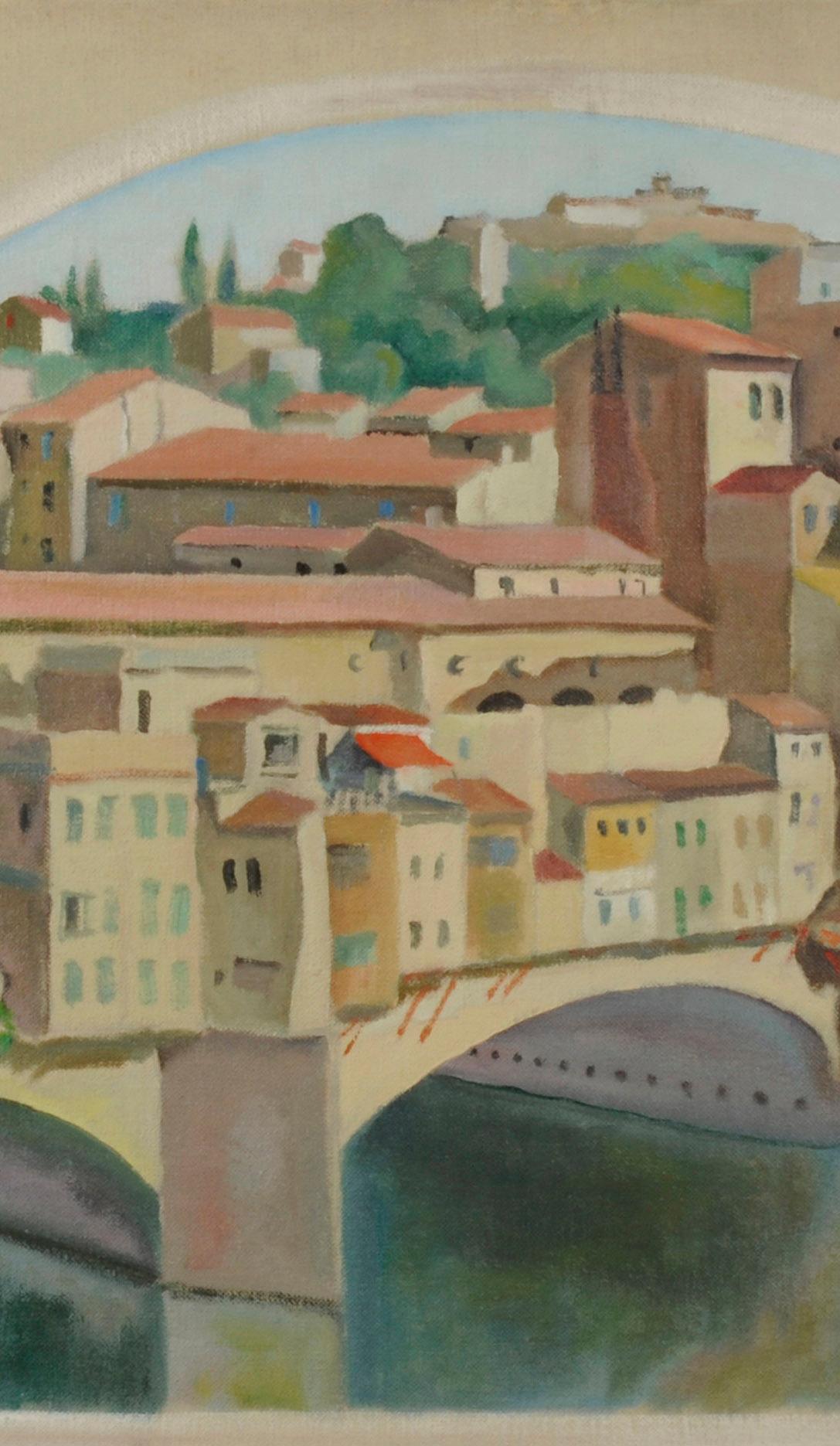 Ponte Vecchio, Florenz, Florence
Öl auf Leinwand, 1927
Signiert und datiert in der rechten unteren Ecke
Überschrift oben links
HINWEIS: Dieses Angebot ist UNGESCHRIEBEN
Zustand: Ausgezeichnet
Konservierung durch Monica Radecki, South Bend,