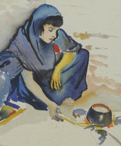 Two Women Cooking (Spain or North Africa?)