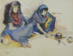 Two Women Cooking (Spain or North Africa?)