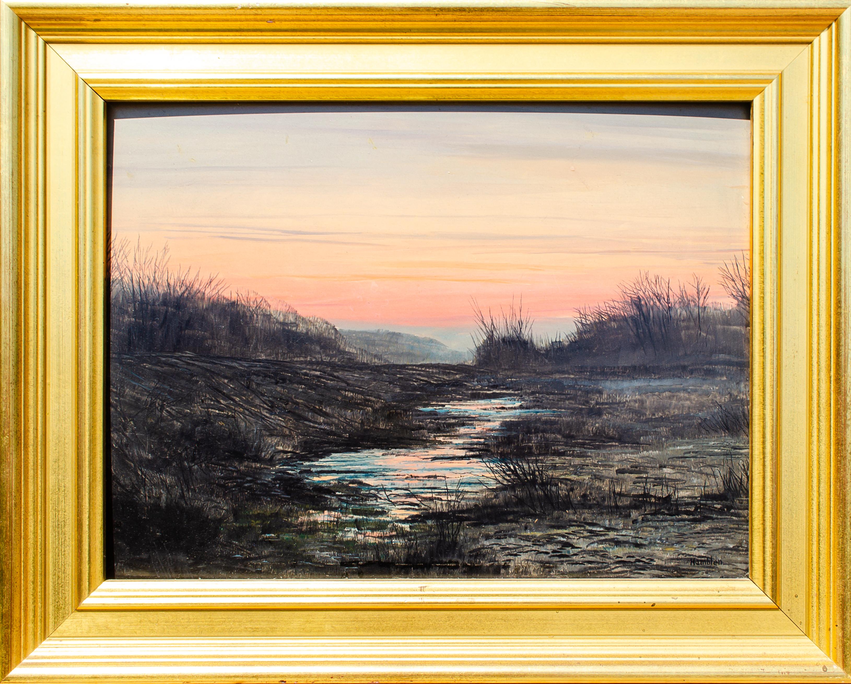 Wetlands at Sunset by Robert Hamblen For Sale 1