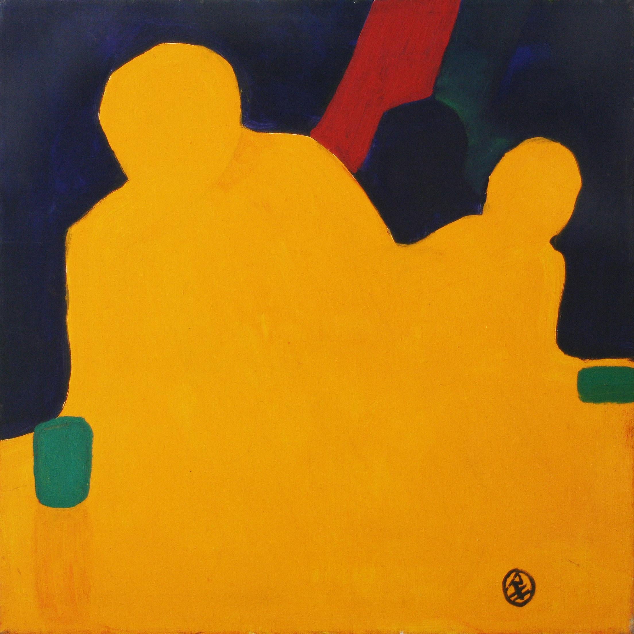 Robert Hammerstiel Abstract Painting - The yellow separation