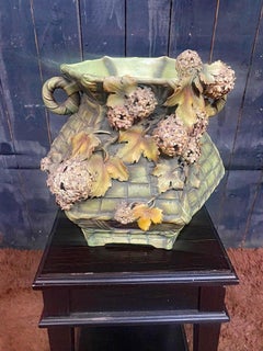 Robert HANKE Ceramic Cachepot, Art Nouveau Work, Austria, circa 1900