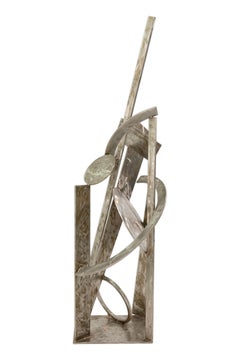 Robert Hansen Large Abstract Stainless Steel Floor Sculpture (Sculpture de sol abstraite en acier inoxydable)