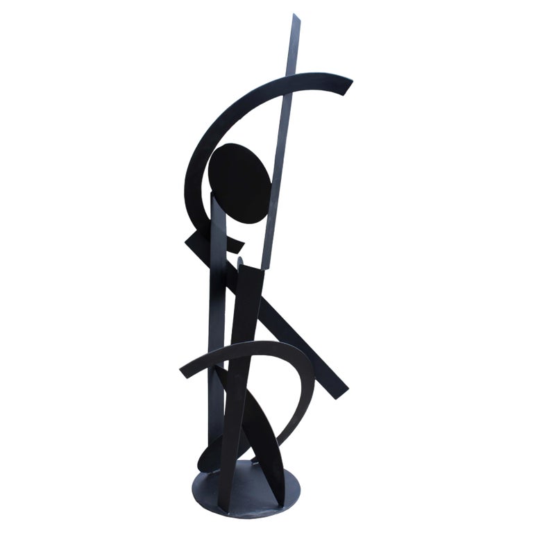 Robert Hansen Stainless Steel Black Abstract Large Indoor Outdoor ...