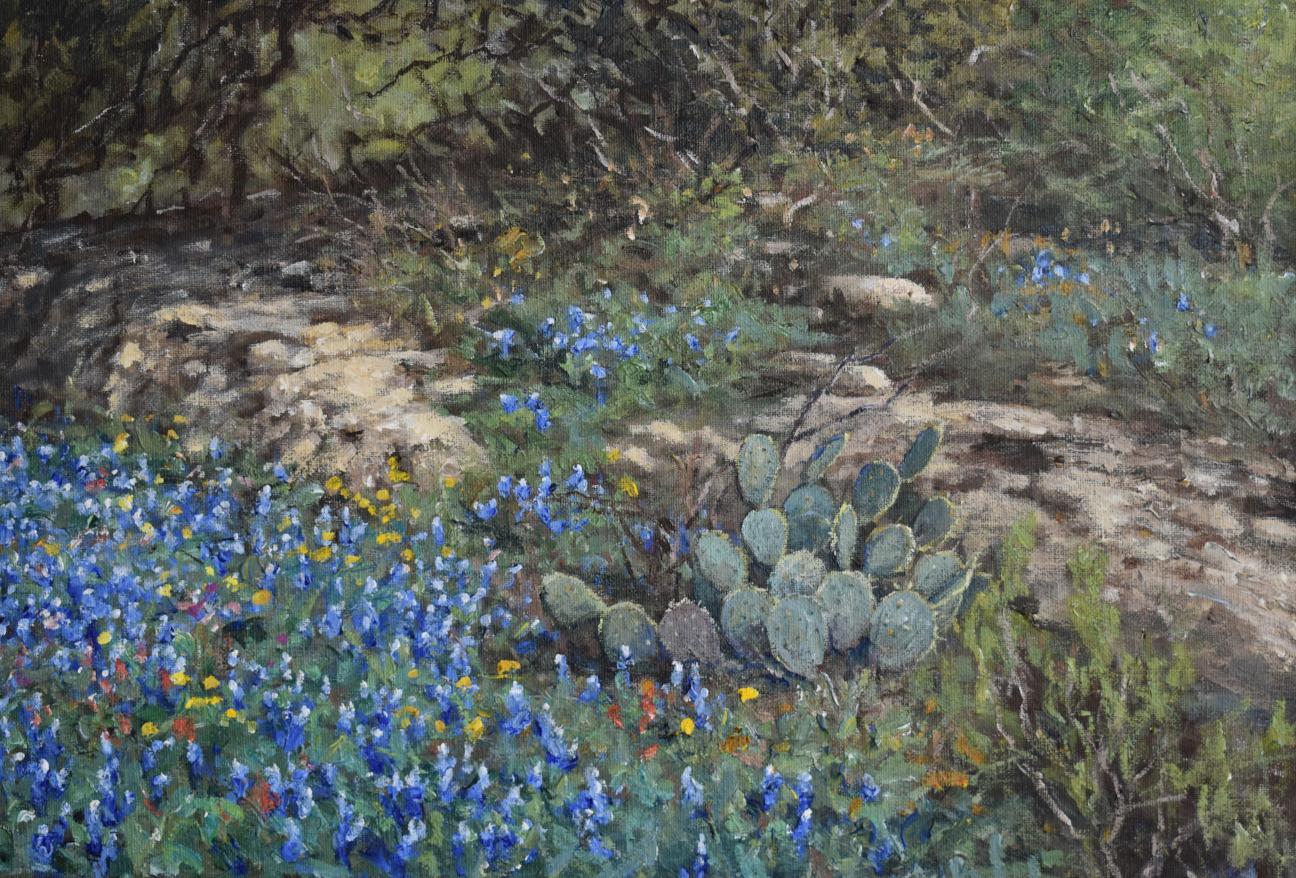 Robert Harrison
(Nacida en 1949)
Artista de San Antonio
Tamaño de la imagen: 30 x 40
Tamaño del marco: 38 x 48
Técnica: Óleo sobre lienzo
