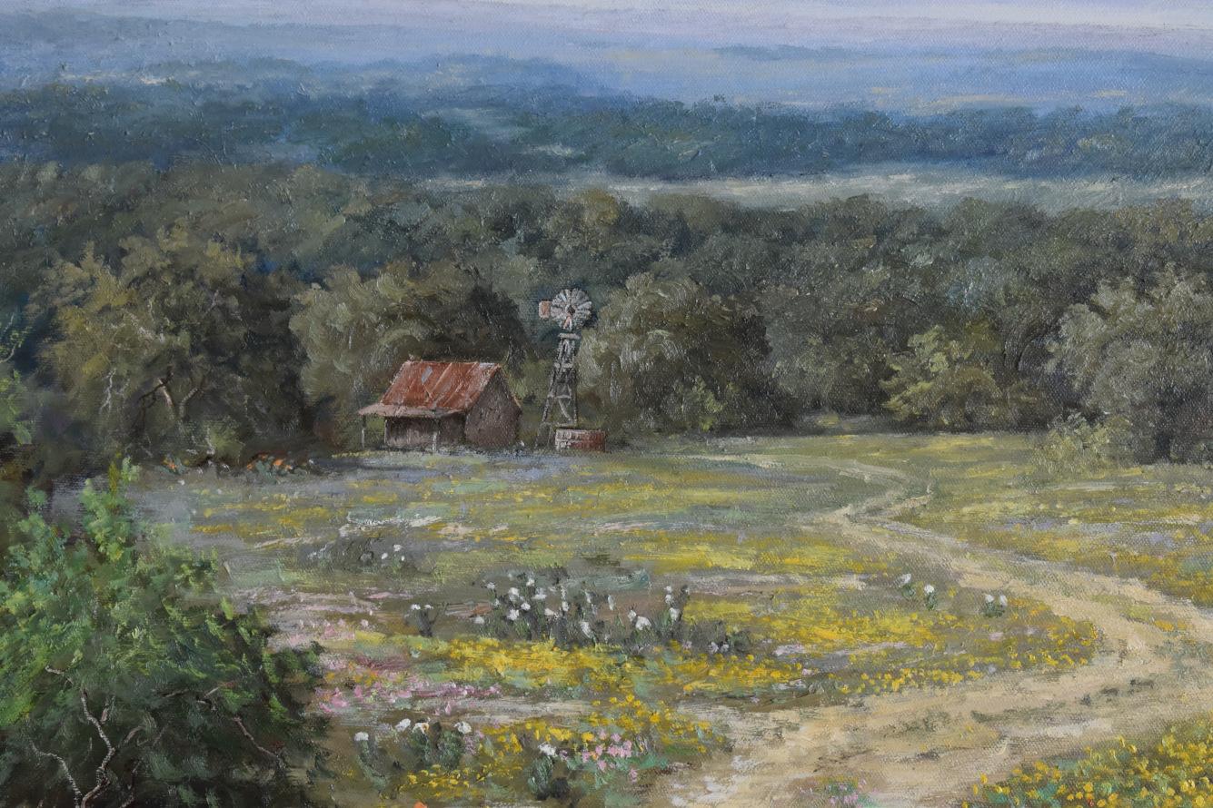 Robert Harrison
(Born 1949)
San Antonio Artist
Image Size: 36 x 48
Frame Size: 44 x 56
Medium: Oil on Canvas
Dated 2007
