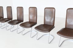 Robert Hausmann RH-320 Dining Chairs De Sede, Switzerland, 1970