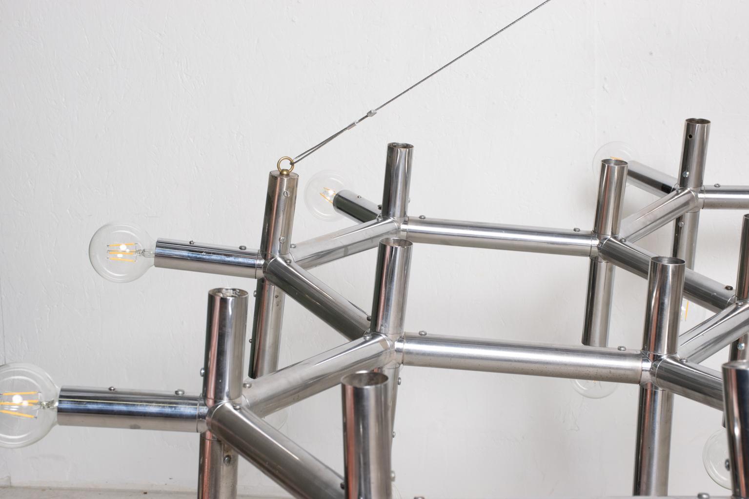Robert Haussmann Atomic Hanging Chandelier Mid Century Modern 1
