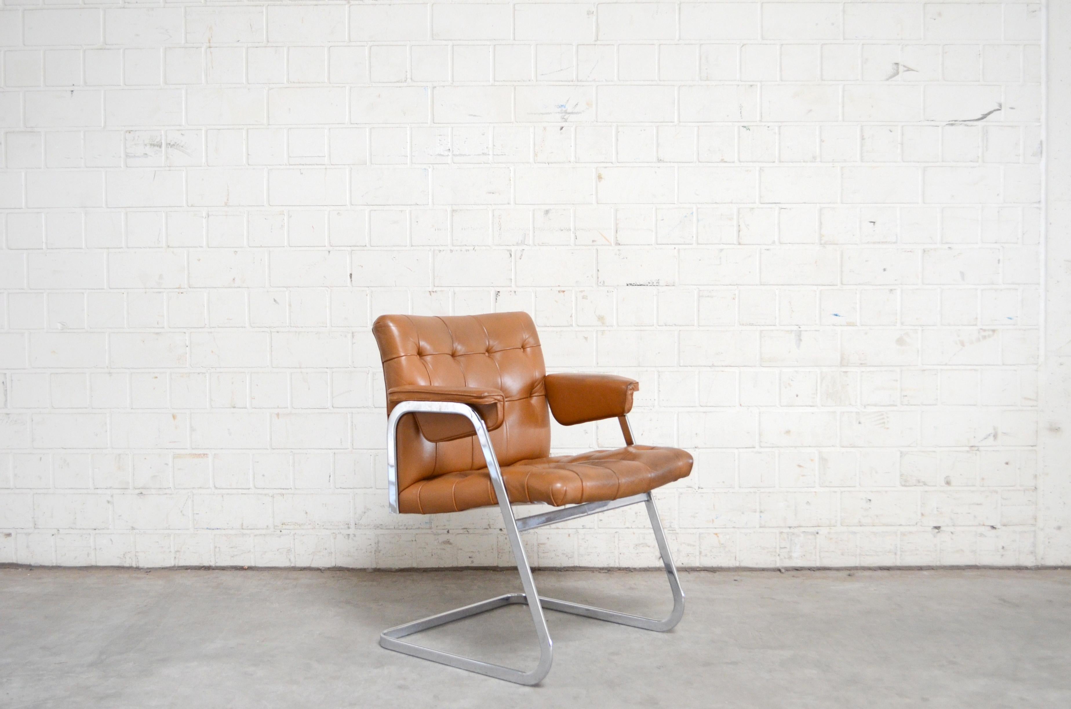 Robert Haussmann De Sede RH 305/ 304 UNESCO Softpad-Stühle Stuhl Cognac im Angebot 11