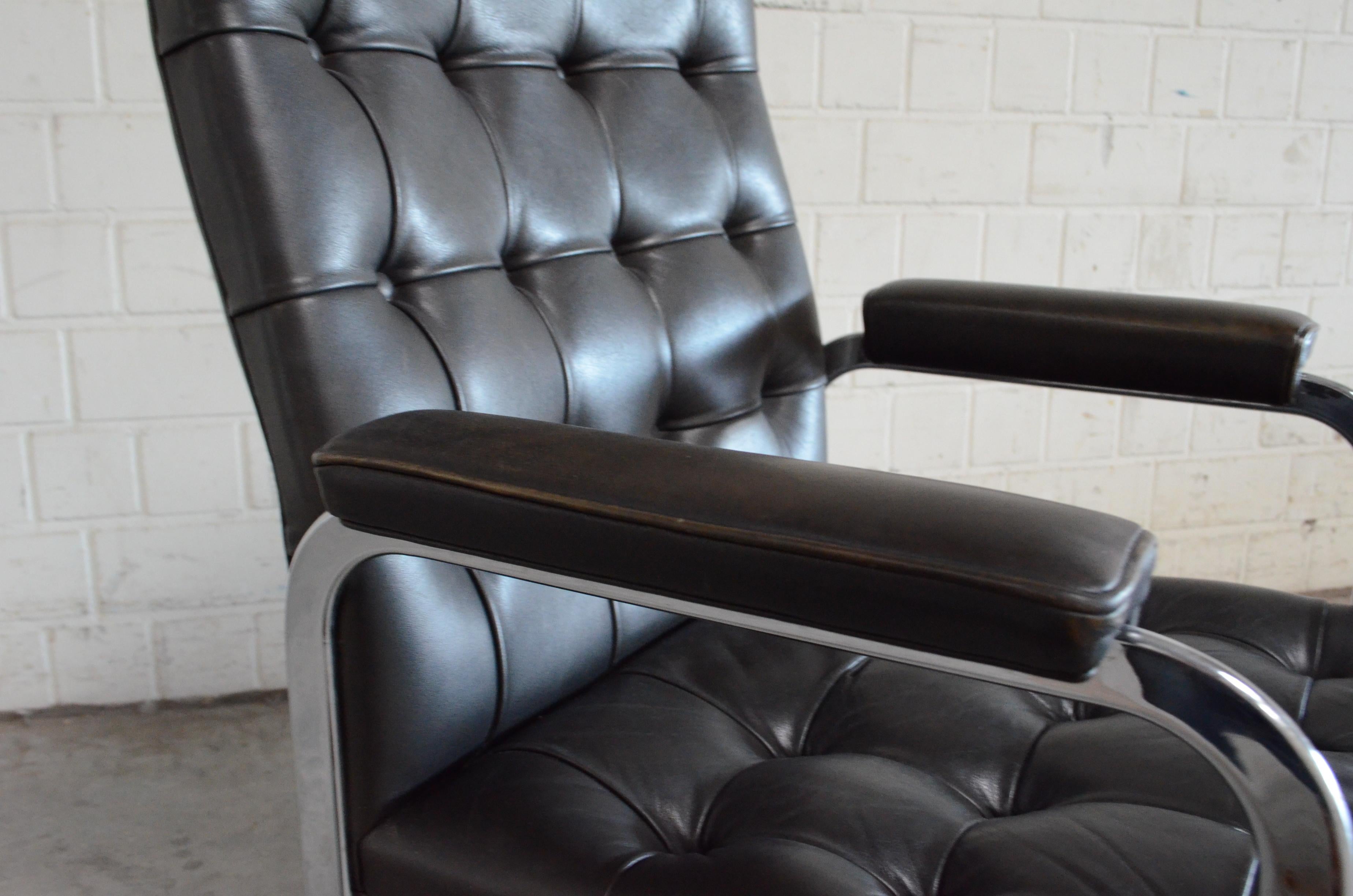 Robert Haussmann De Sede Rh 305 Highback Chair Black For Sale 6