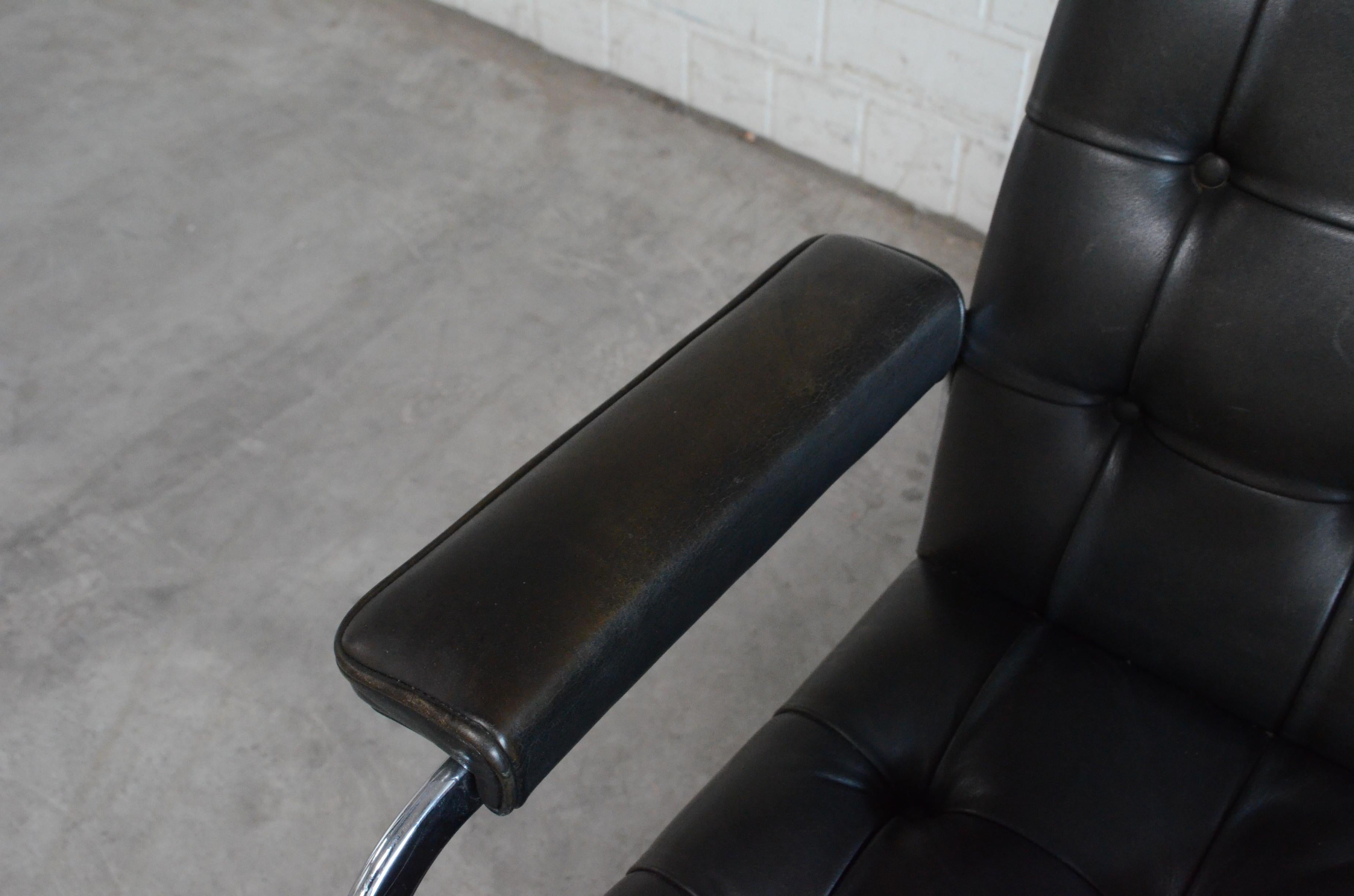 Robert Haussmann De Sede Rh 305 High Back Chair Black For Sale 2