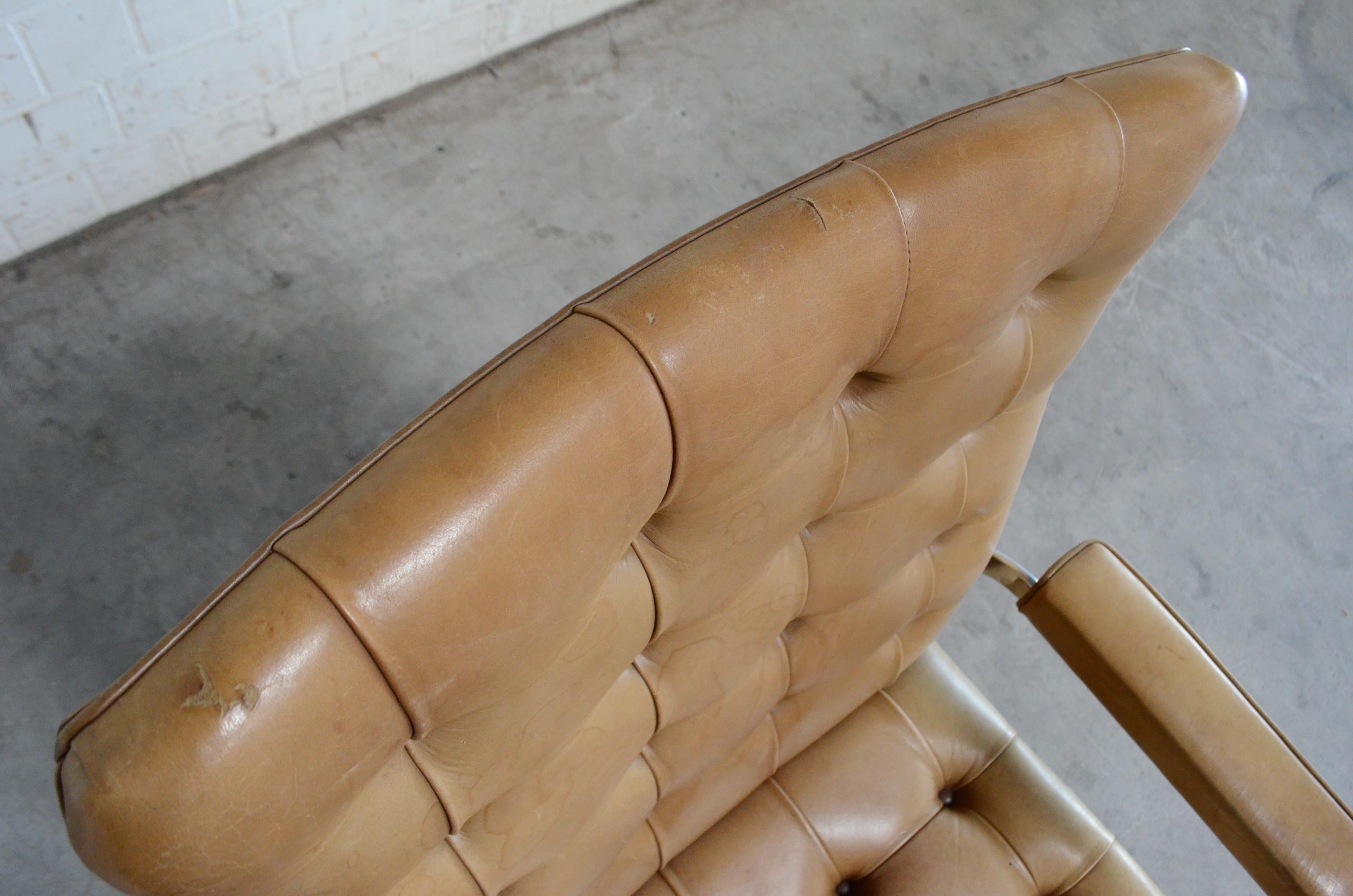 Chaise à haut dossier RH 305 de Robert Haussmann De Sede Cognac en vente 12