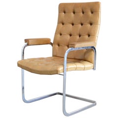 Chaise à haut dossier RH 305 de Robert Haussmann De Sede Cognac