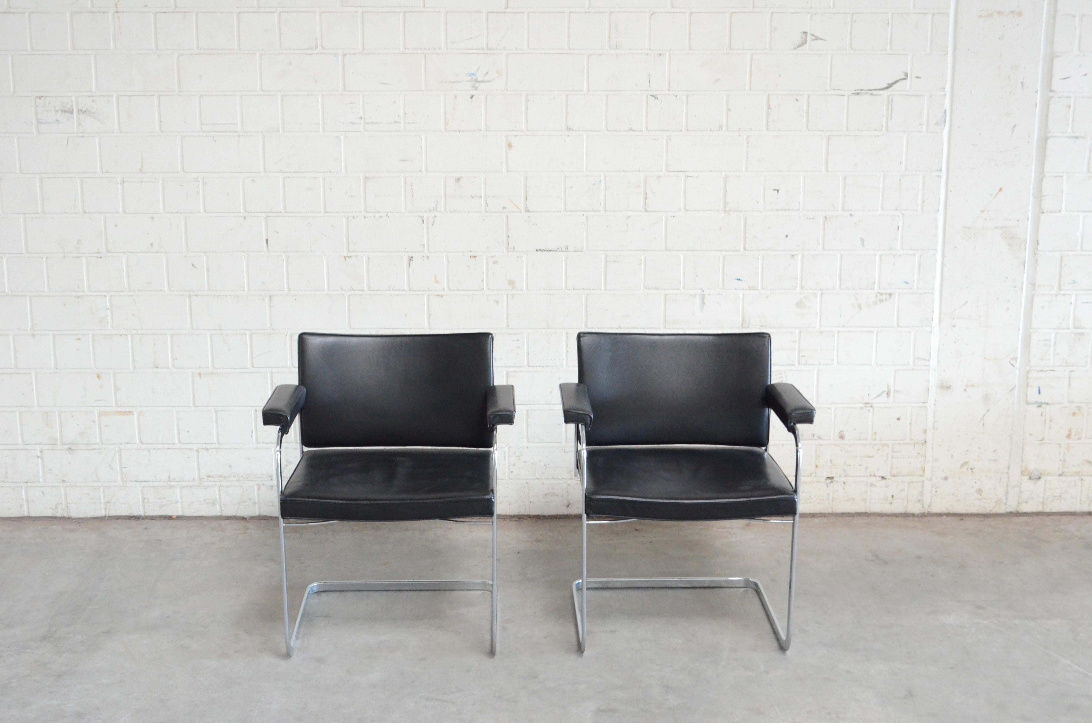 Mid-Century Modern Robert Haussmann De Sede RH 305 chaise noire en vente