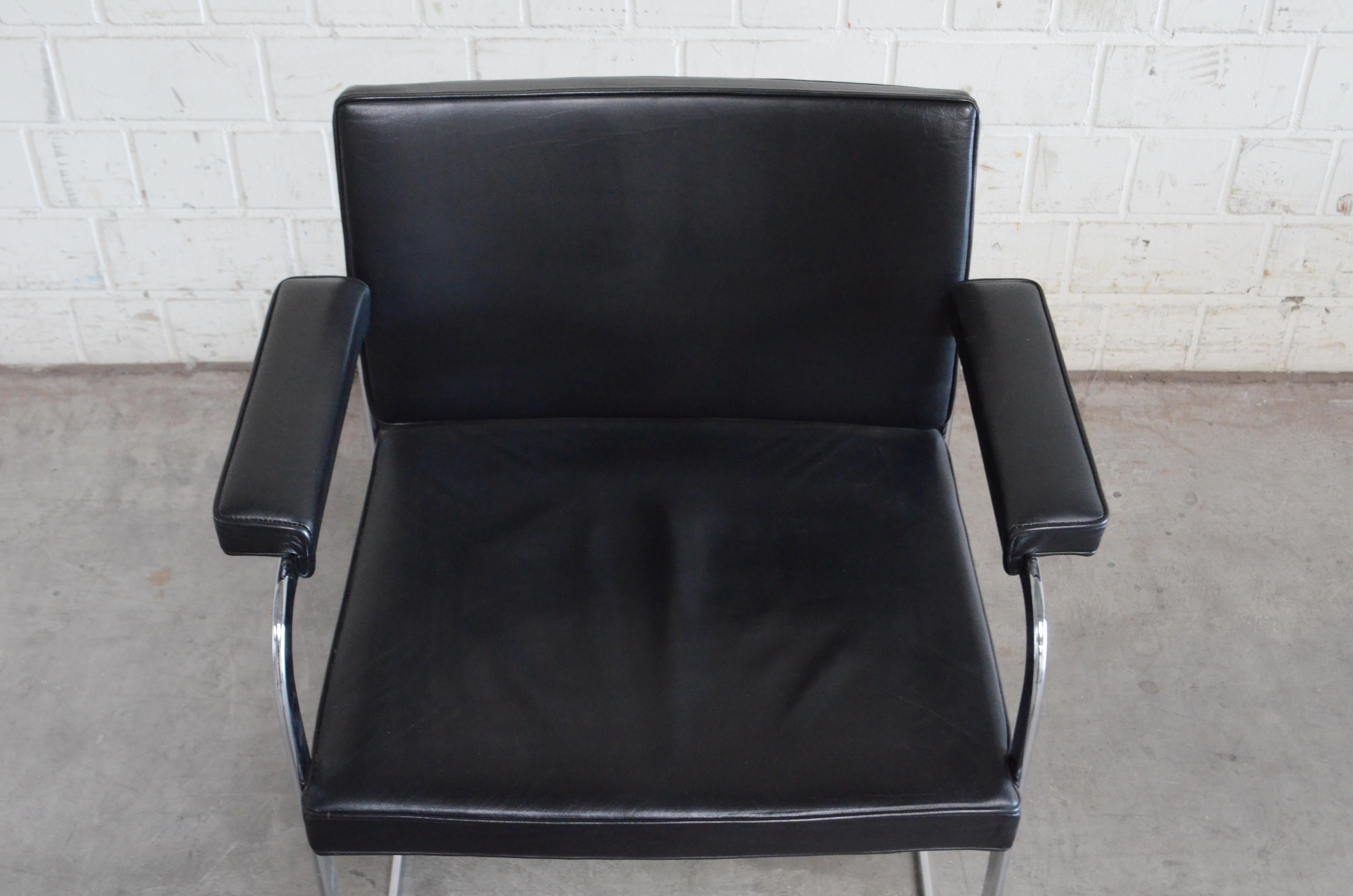 Robert Haussmann De Sede RH 305 Chair Black In Good Condition For Sale In Munich, Bavaria