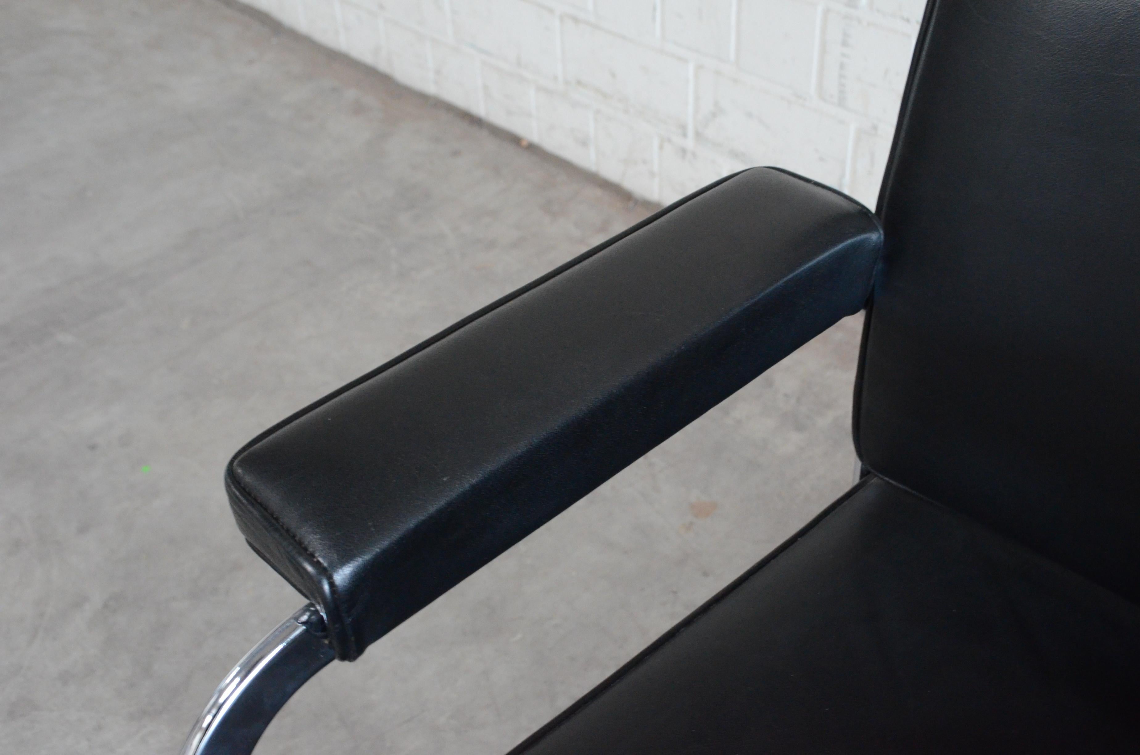 20th Century Robert Haussmann De Sede RH 305 Chair Black For Sale