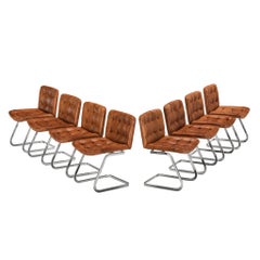 Robert Haussmann for De Sede Set of Eight Dining or Conference Chairs