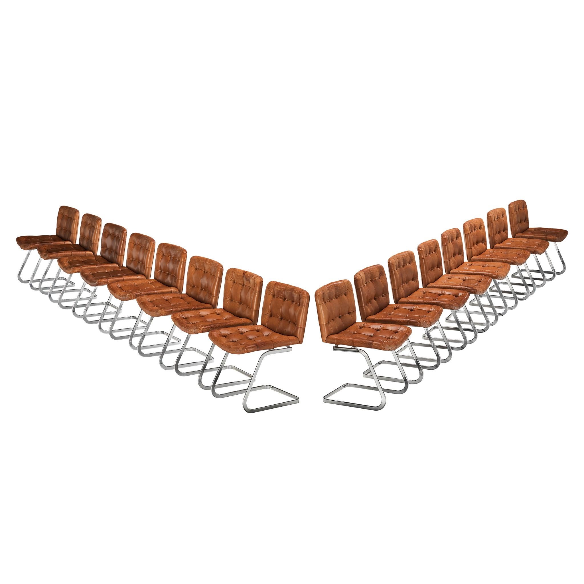 Robert Haussmann for De Sede Set of Sixteen Dining or Conference Chairs