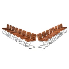 Robert Haussmann for De Sede Set of Sixteen Dining or Conference Chairs