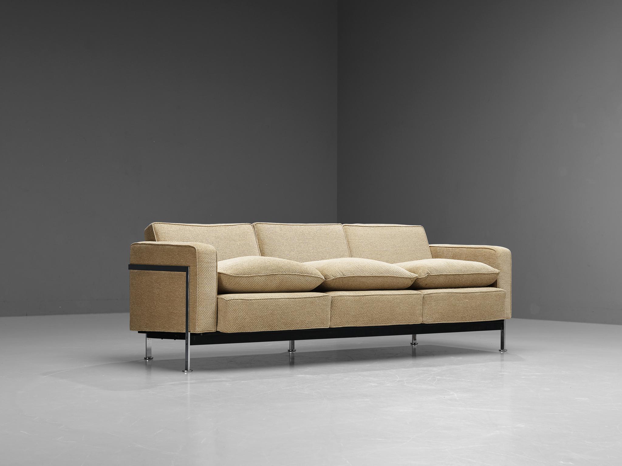 Mid-Century Modern Robert Haussmann for De Sede Sofa in Beige Upholstery  For Sale