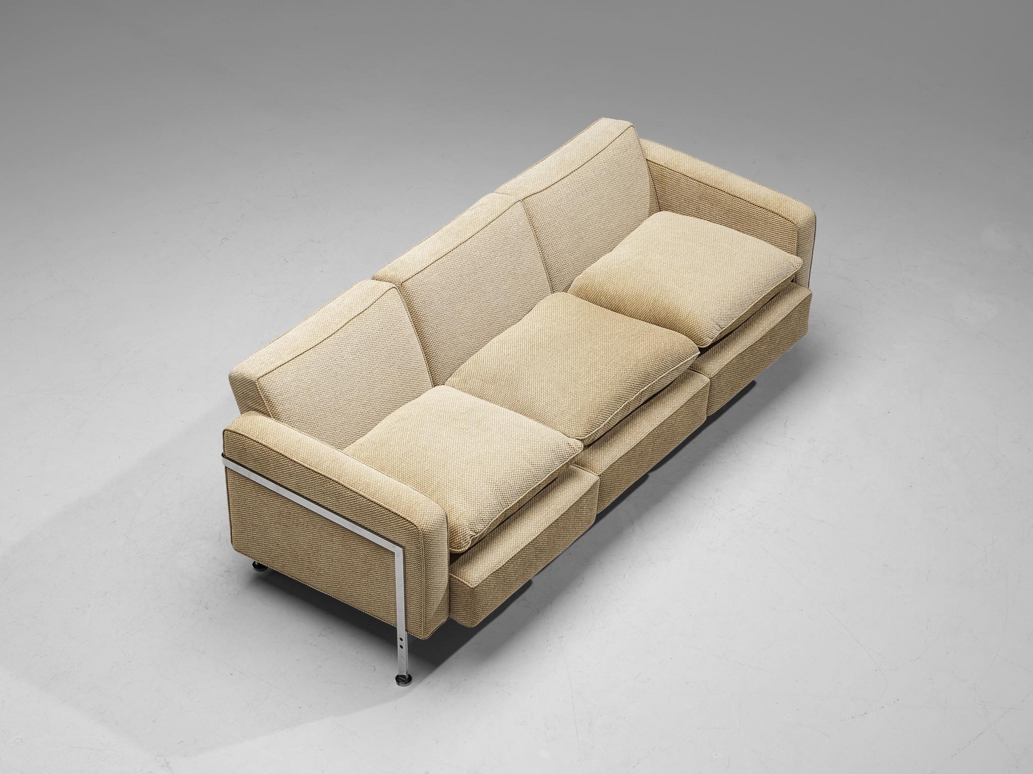 Robert Haussmann für De Sede Sofa mit beigefarbener Polsterung (Metall) im Angebot