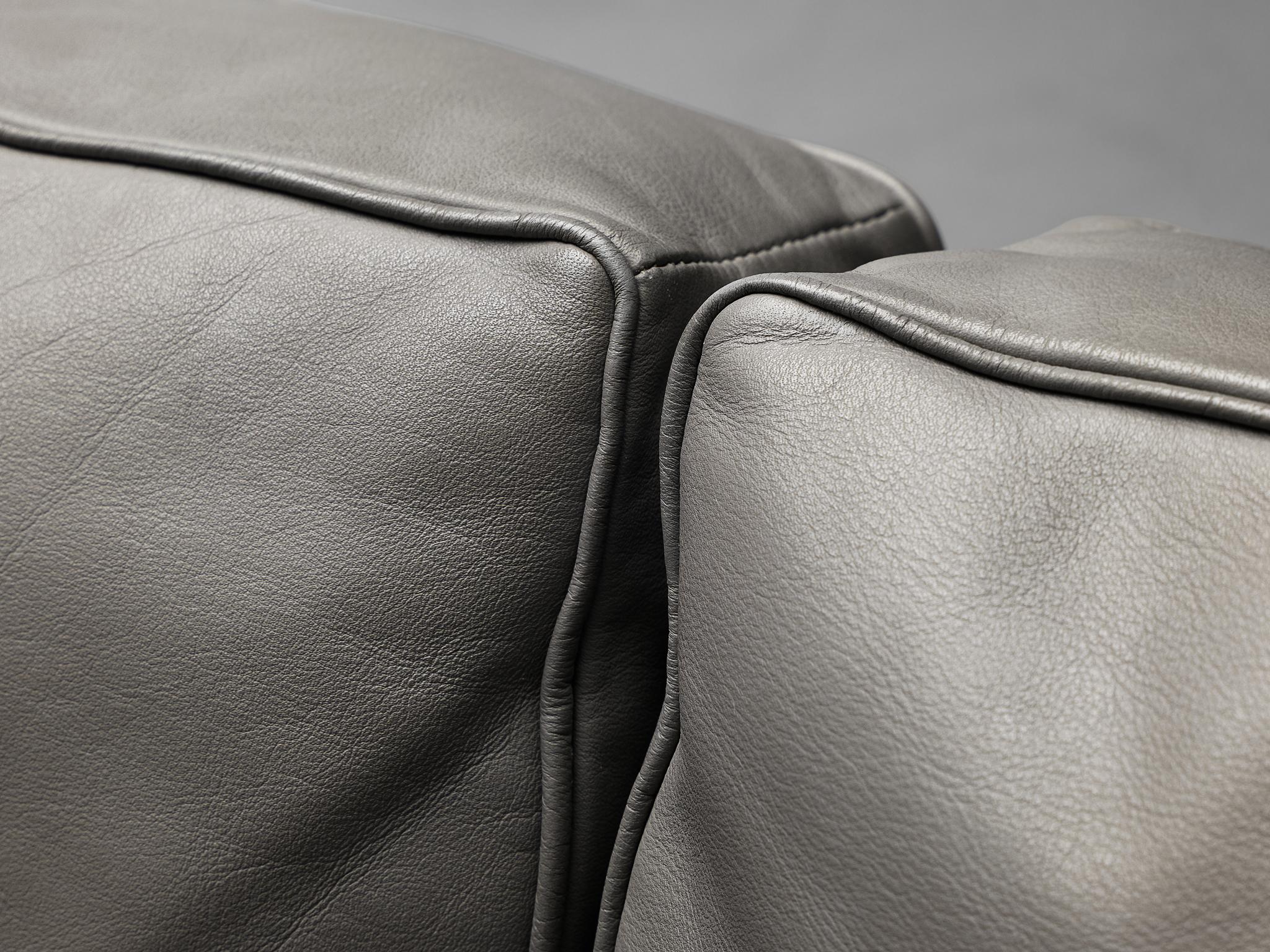 Robert Haussmann for De Sede Sofa in Original Leather  For Sale 1