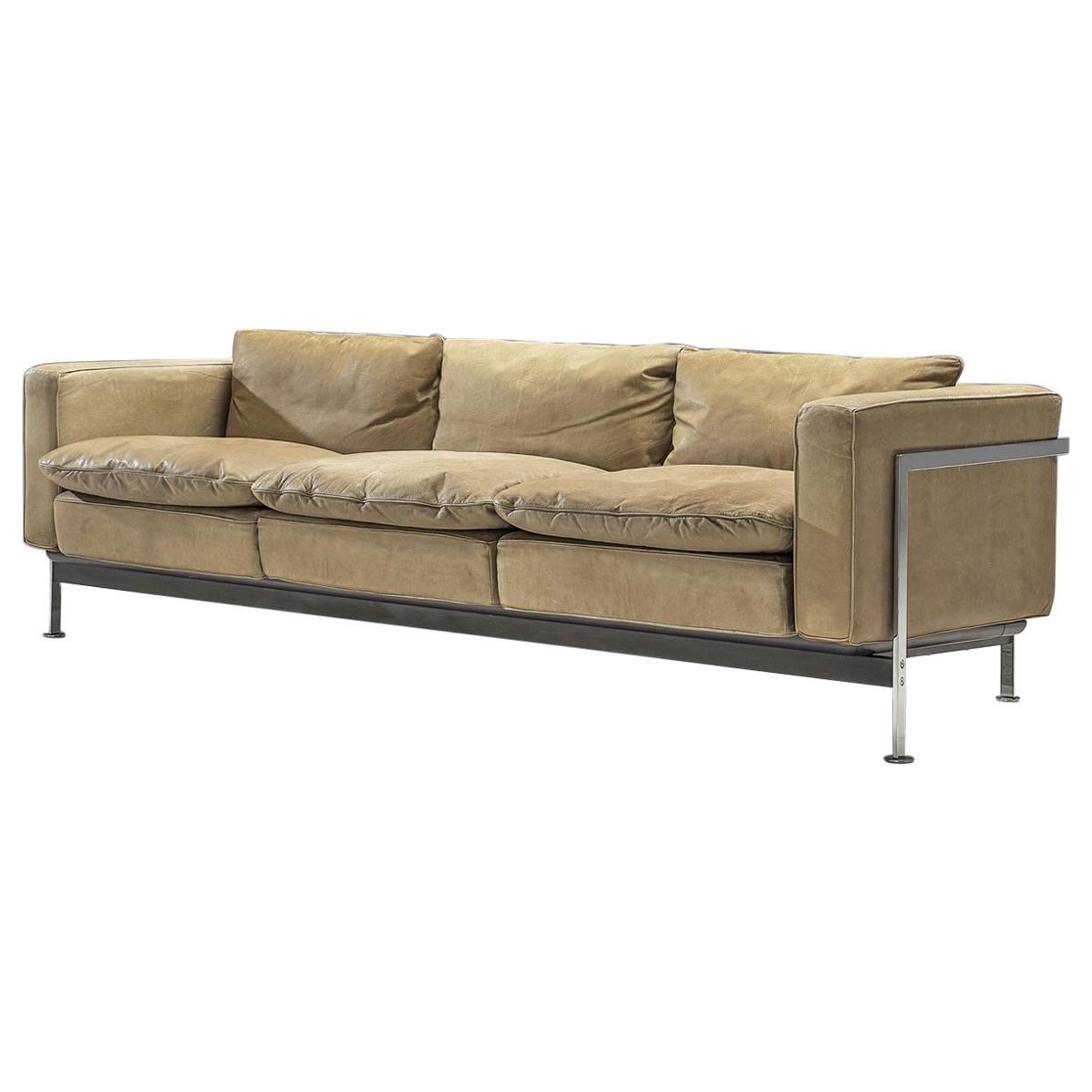 Robert Haussmann for De Sede Sofa in Original Leather