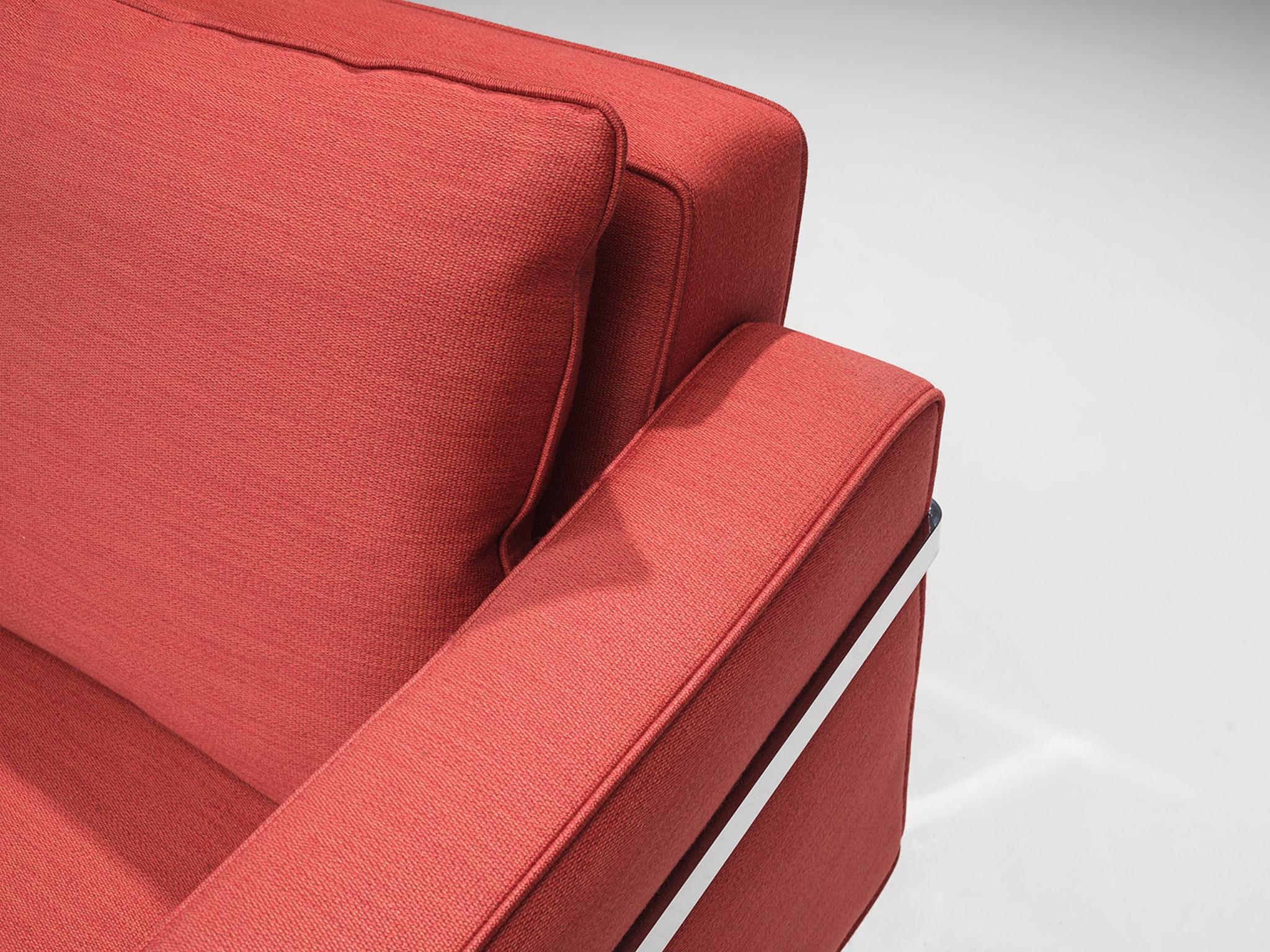 Robert Haussmann for De Sede Sofas in Red Upholstery For Sale 4