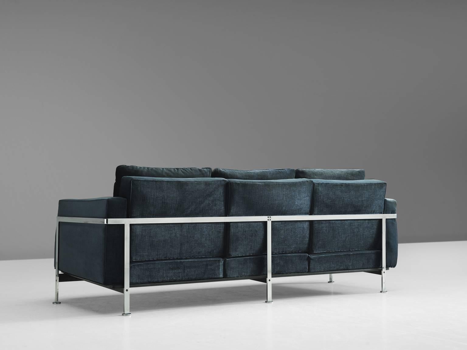 Robert Haussmann for De Sede Velvet Sofa, Switzerland In Good Condition In Waalwijk, NL