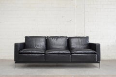 Robert Haussmann for Hans Kaufeld or De Sede RH 302 Leather Sofa First Edition