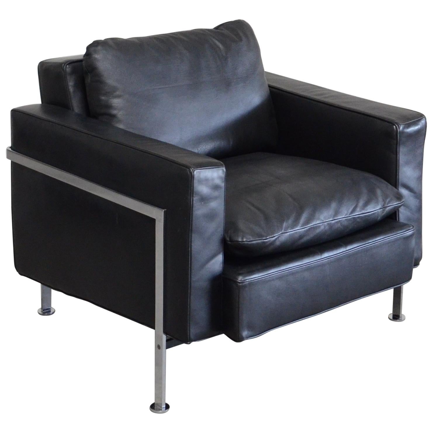 Fauteuil en cuir Robert Haussmann Hans Kaufeld / De Sede RH 302, première édition en vente