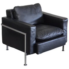 Fauteuil en cuir Robert Haussmann Hans Kaufeld / De Sede RH 302, première édition