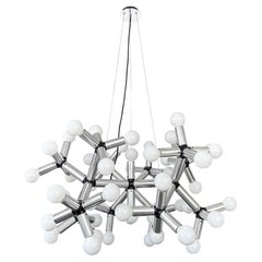 Robert Haussmann Monumental 50 Light Molecule Light Structure Chandelier 
