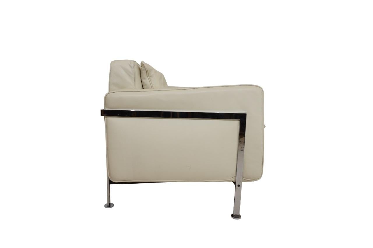 Robert Haussmann RH 302 leather armchair for De Sede/Hans Kaufeld For Sale 3