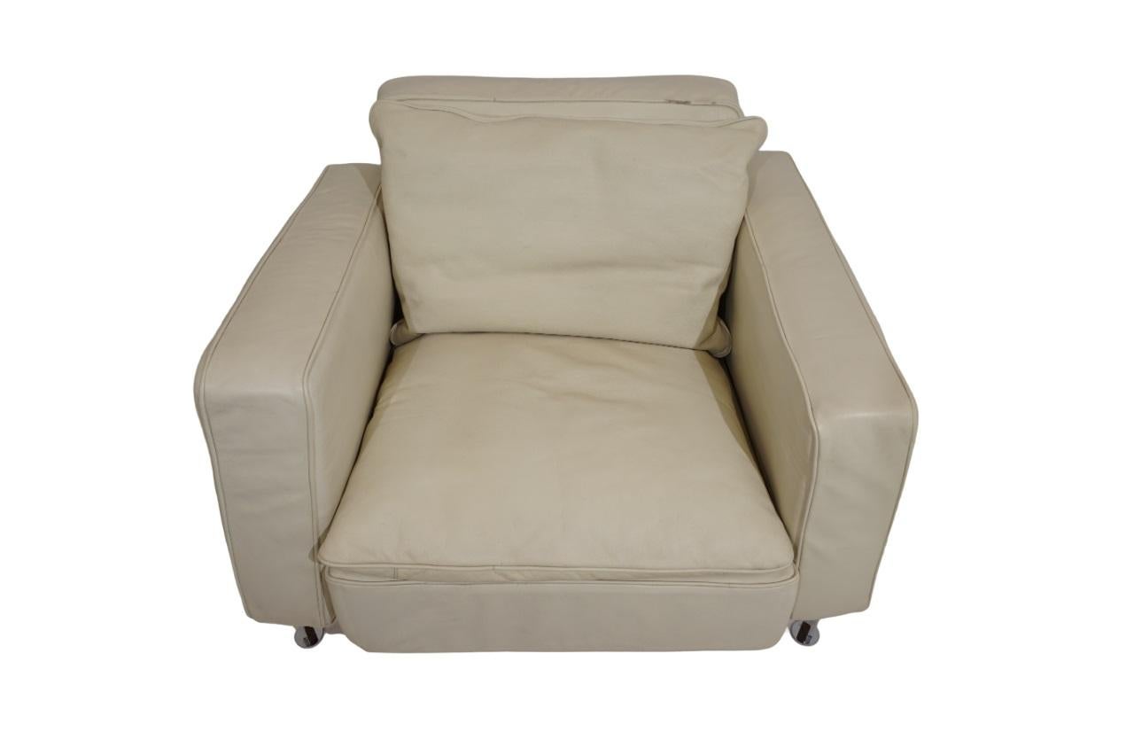 Cuir Fauteuil Robert Haussmann RH 302 pour De Sede/Hans Kaufeld en vente