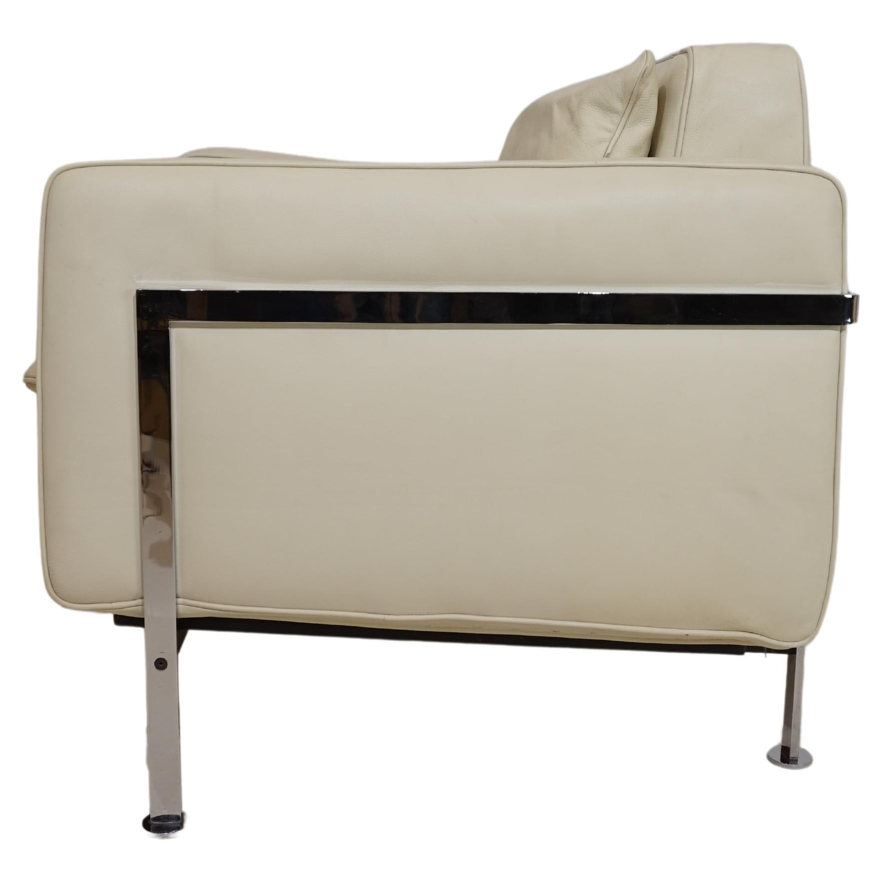 Robert Haussmann RH 302 leather armchair for De Sede/Hans Kaufeld For Sale