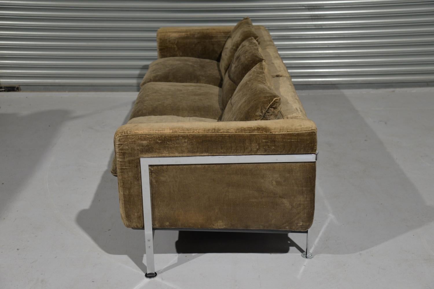 Late 20th Century Robert Haussmann RH 302 Three Seater Sofa for de Sede, Switzerland, 1960s For Sale