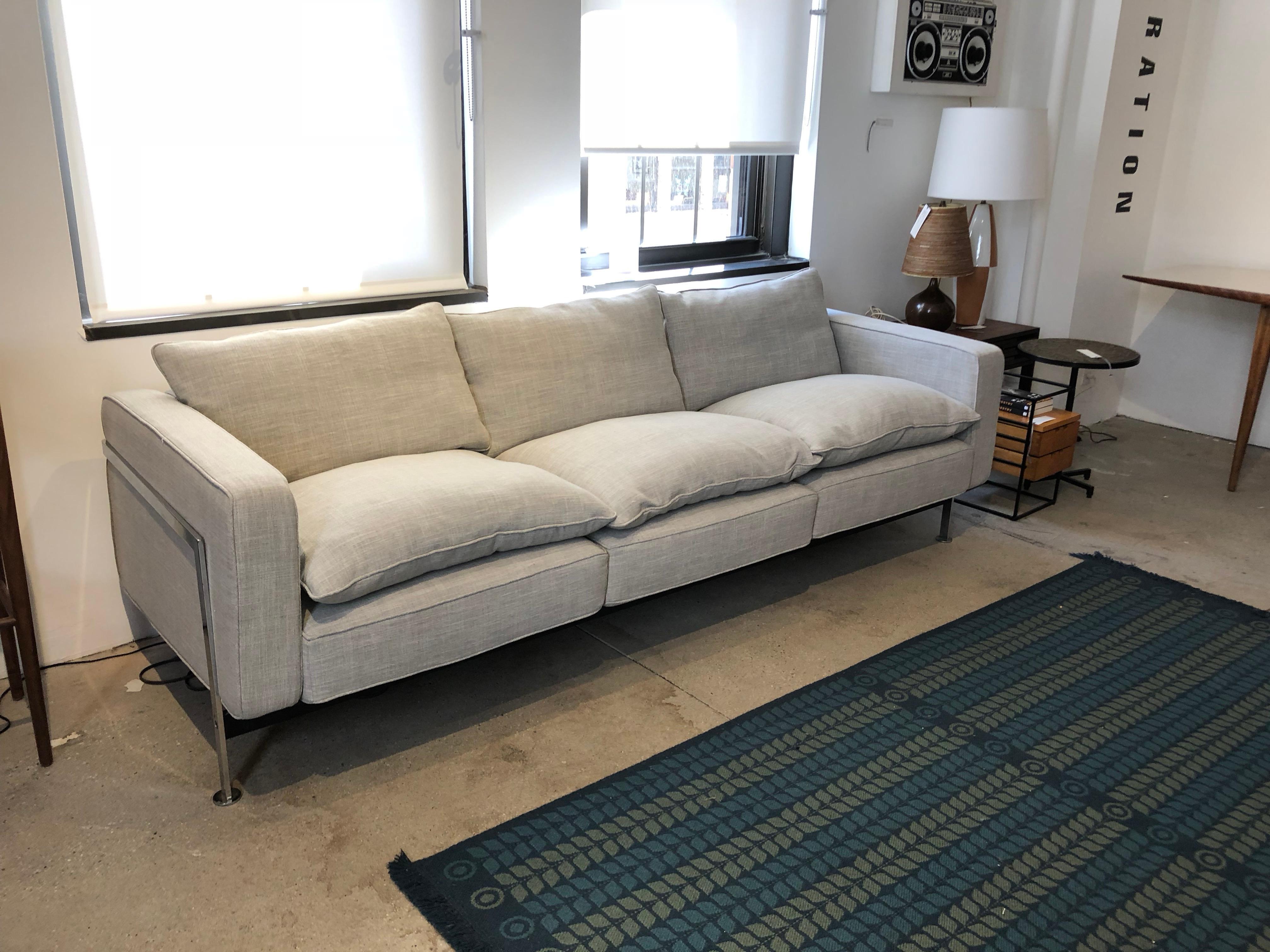 Robert Haussmann Three-Seat Sofa RH 302 for Hans Kaufeld or De Sede In Excellent Condition In New York, NY