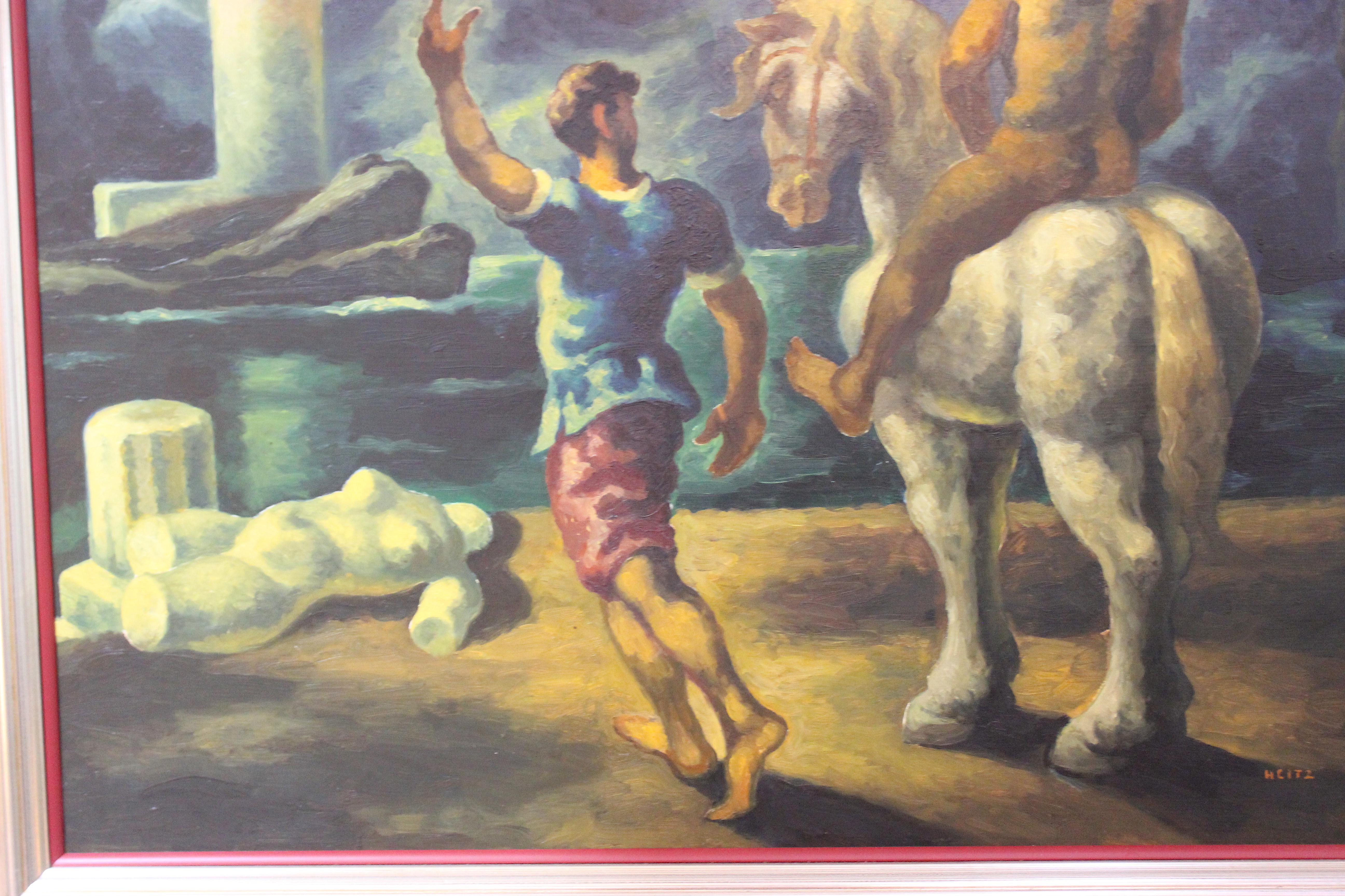 Pittura allegorica di Robert The Heitz in vendita 3