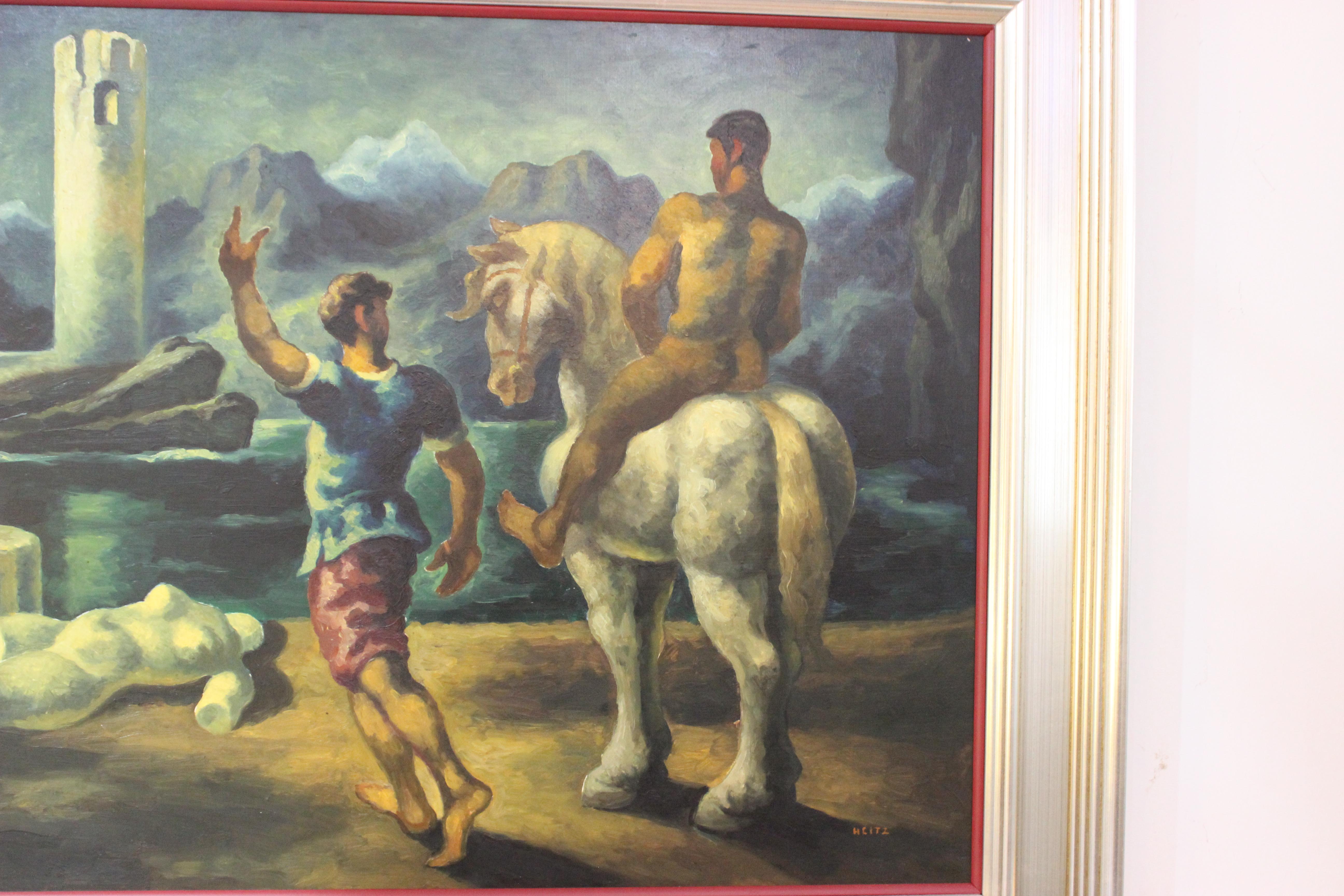 Robert Heitz Oil Painting Allegorical For Sale 3