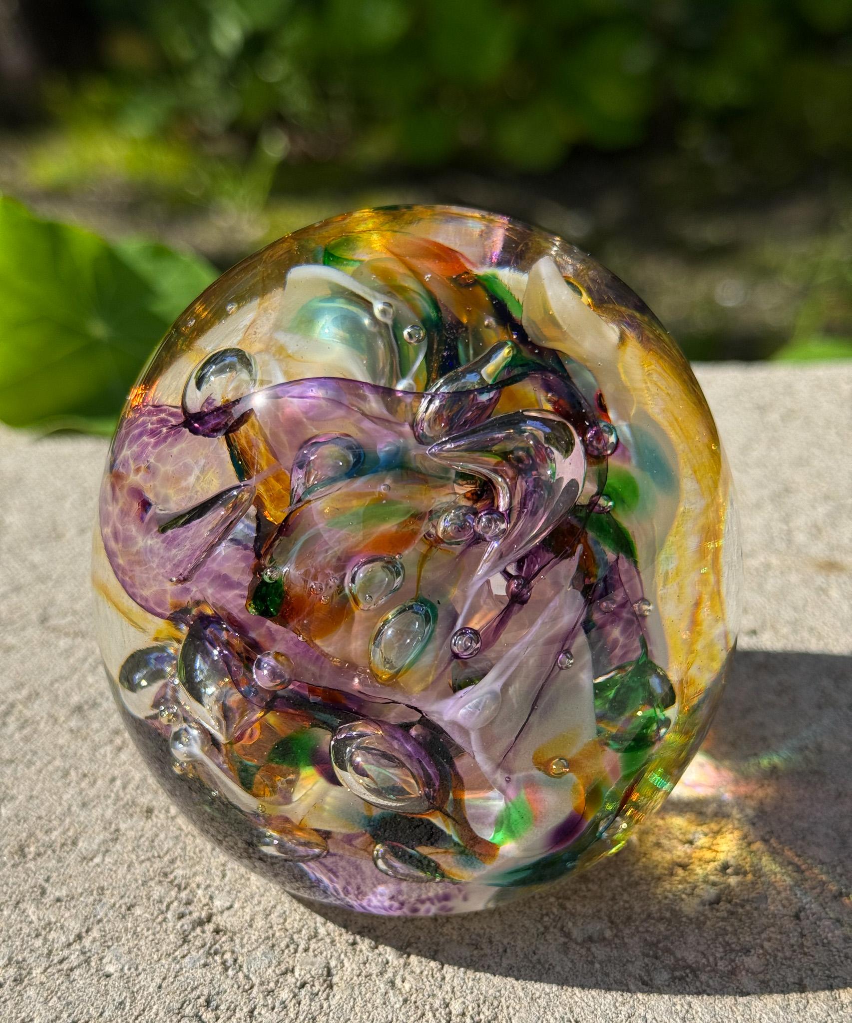 Robert Held Sculptural Art Glass Paperweight, Canada, 20th Century For Sale 5