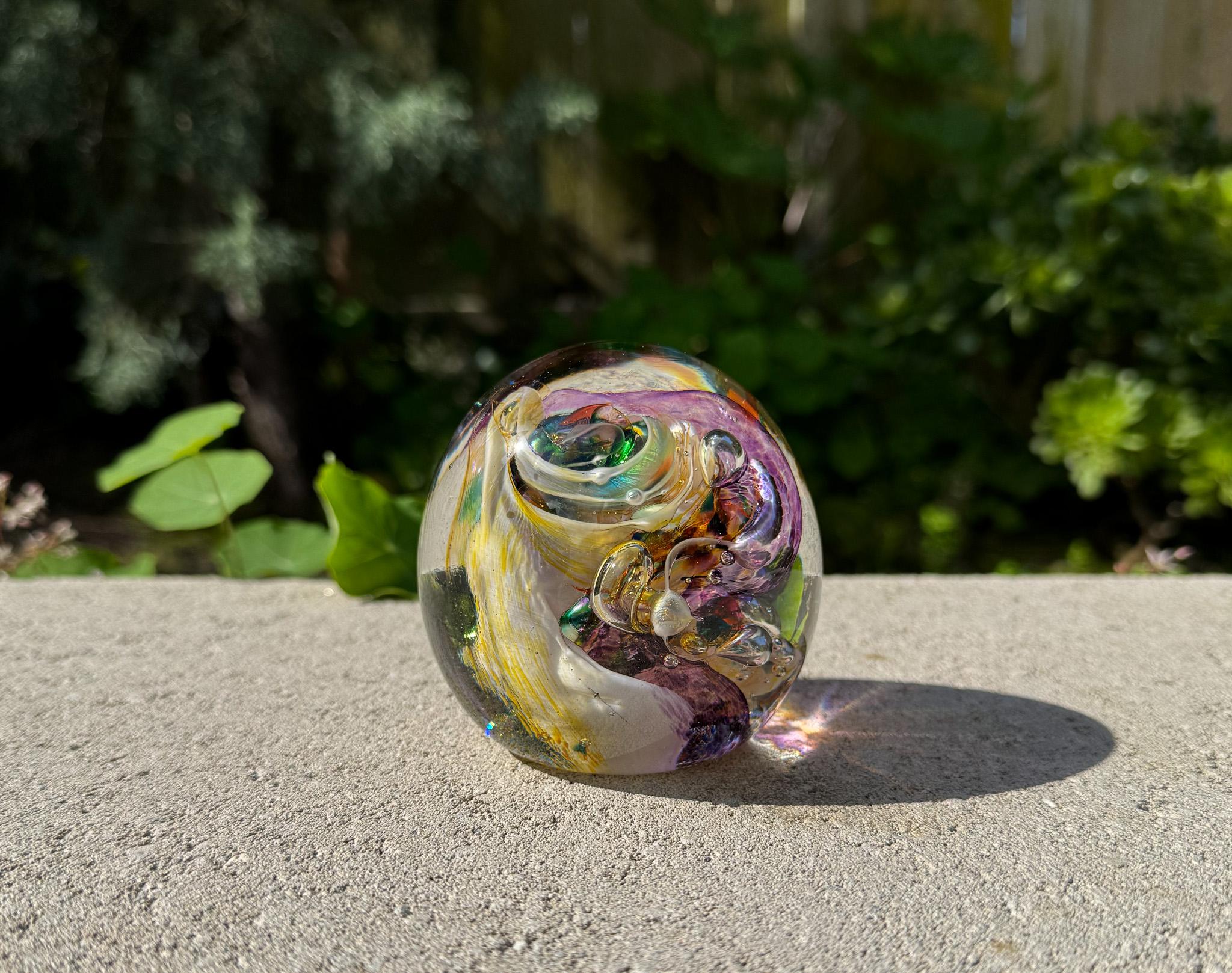Robert Held Sculptural Art Glass Paperweight, Canada, 20th Century For Sale 2