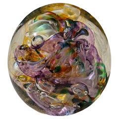 Robert Held, fermacarte scultoreo in vetro artistico, Canada, XX secolo