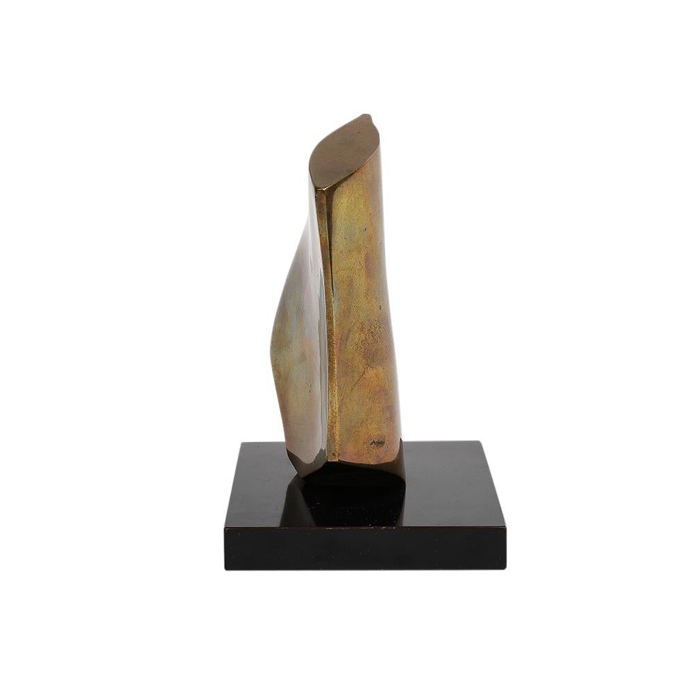 Late 20th Century Robert Helsmoortel Bronze Sculpture, Abstract, Biomorphic, Signed For Sale