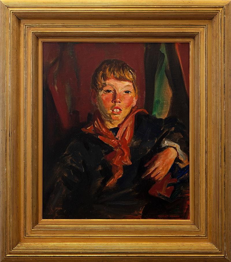 Robert Henri Portrait Painting - "Sandy"