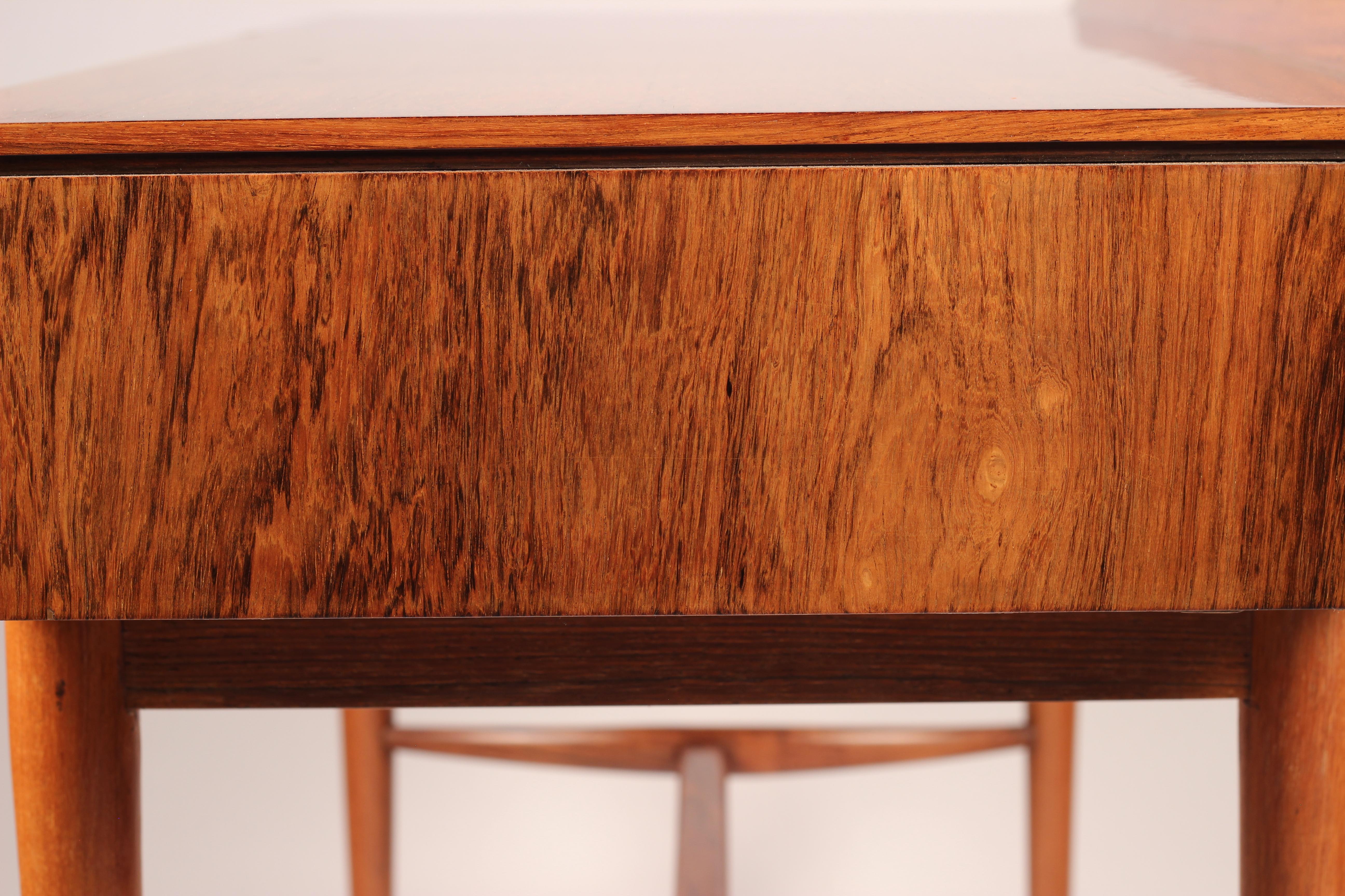 Mid Century Robert Heritage Desk or Console Table in Rosewood and Teak 4